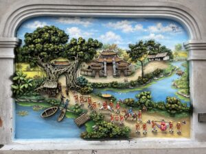 tranh phù điêu vinh quy bái tổ