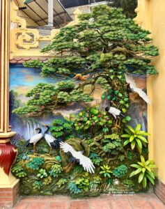 tranh xi măng đắp nổi Ninh Bình