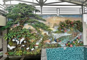 tranh phù điêu sân vườn