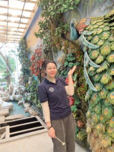 đắp động sơn trang nổi bằng xi măng