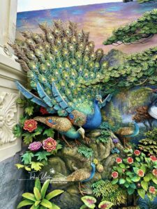 đắp động sơn trang nổi bằng xi măng