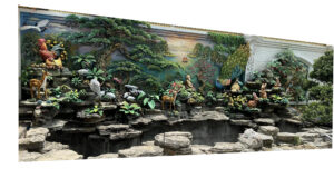 đắp động sơn trang nổi bằng xi măng